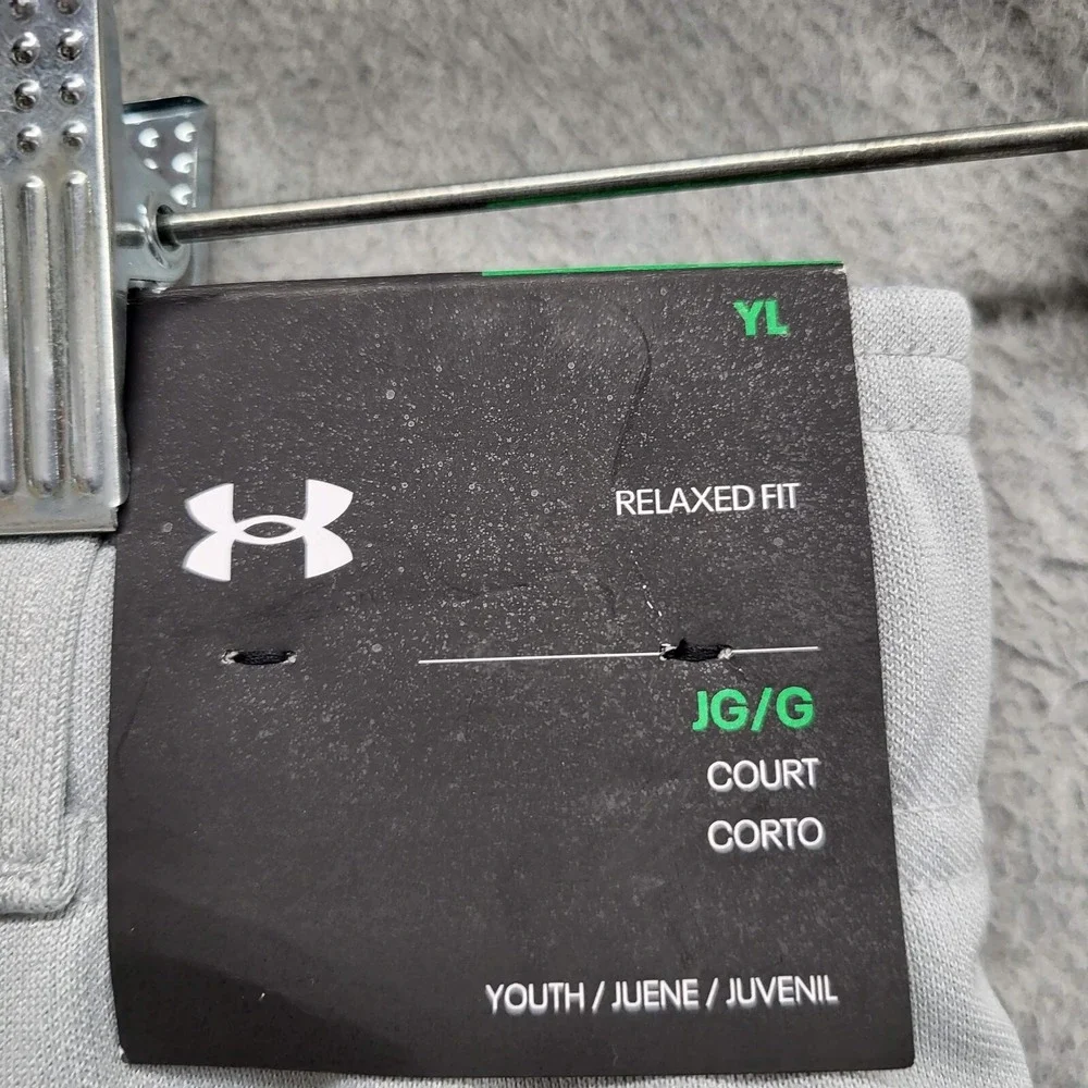 Under Armor‎ Boys Softball Pants Large Gray Logo HeatGear NWT